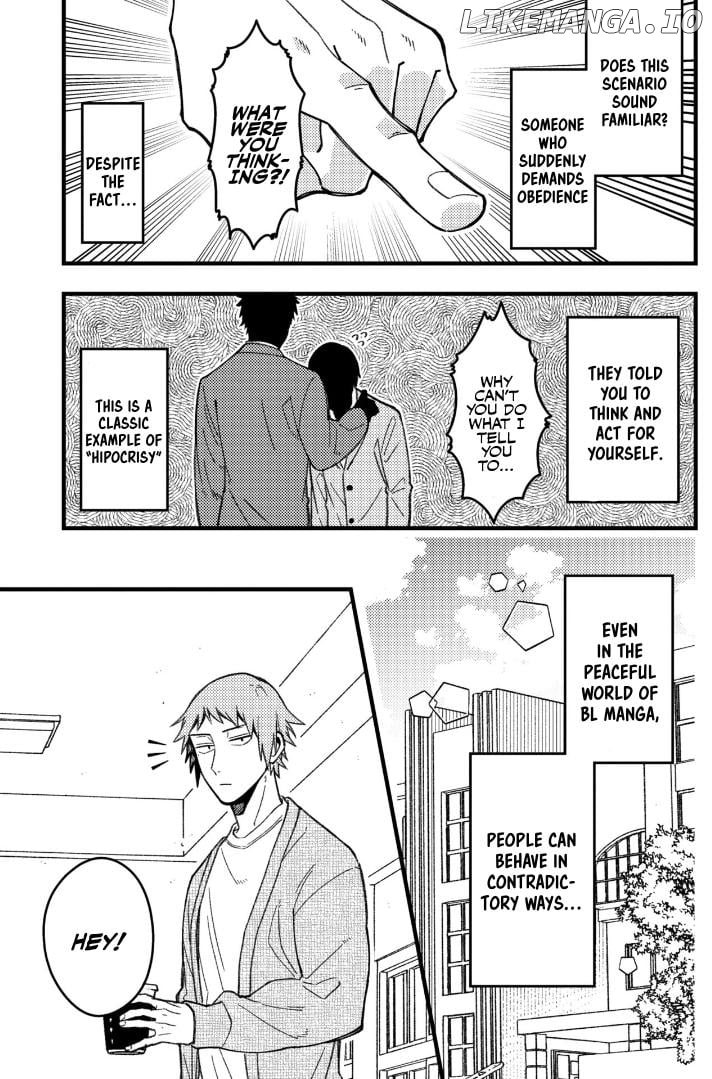 A World Where Everything Definitely Becomes BL vs. The Man Who Definitely Doesn't Want To Be In A BL Chapter 75 - page 1