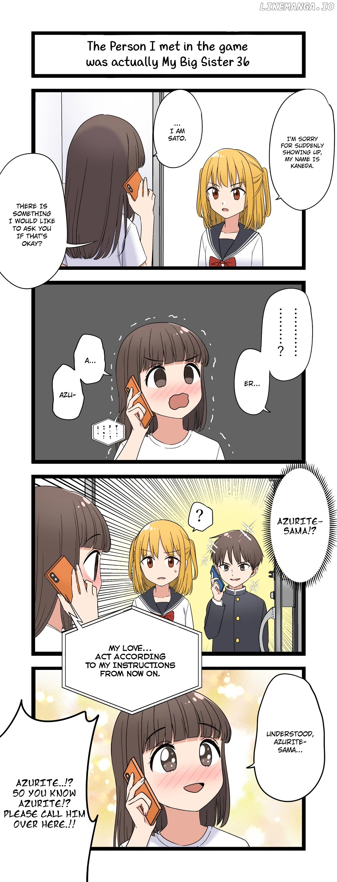 The Person I met in the game was actually My Big Sister. Chapter 36 - page 1