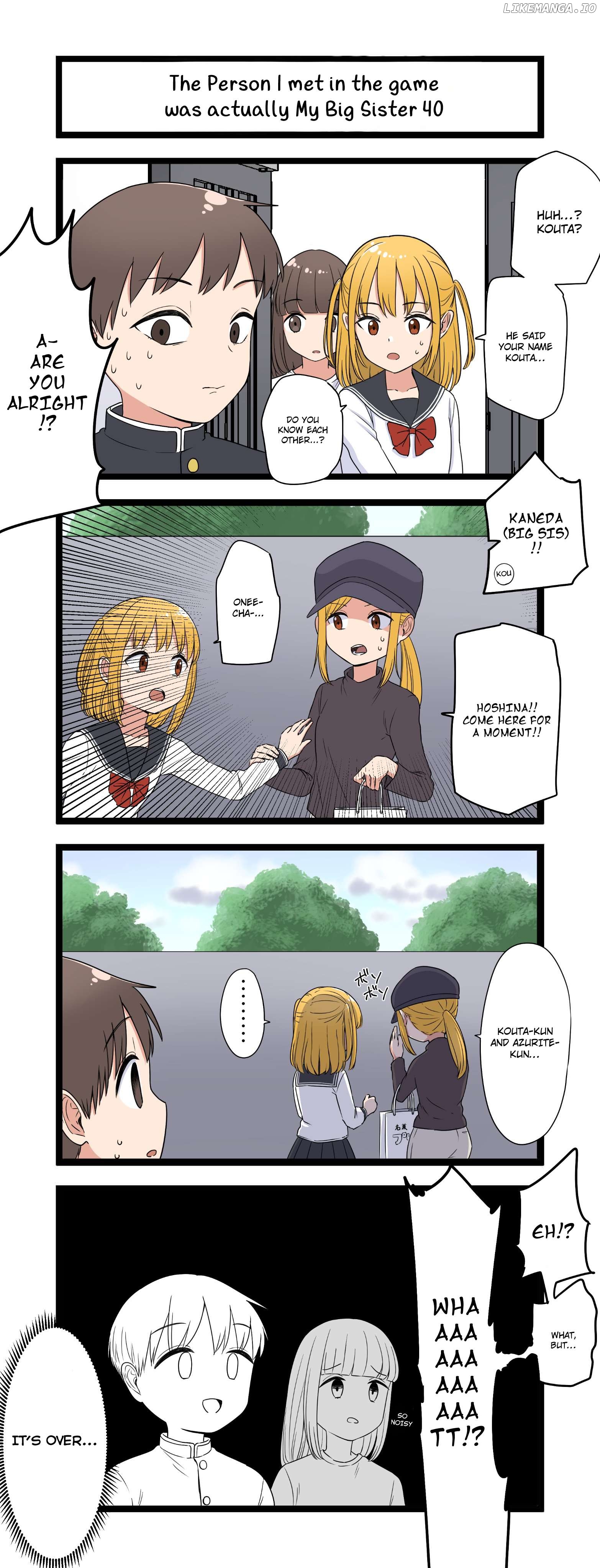 The Person I met in the game was actually My Big Sister. Chapter 40 - page 1