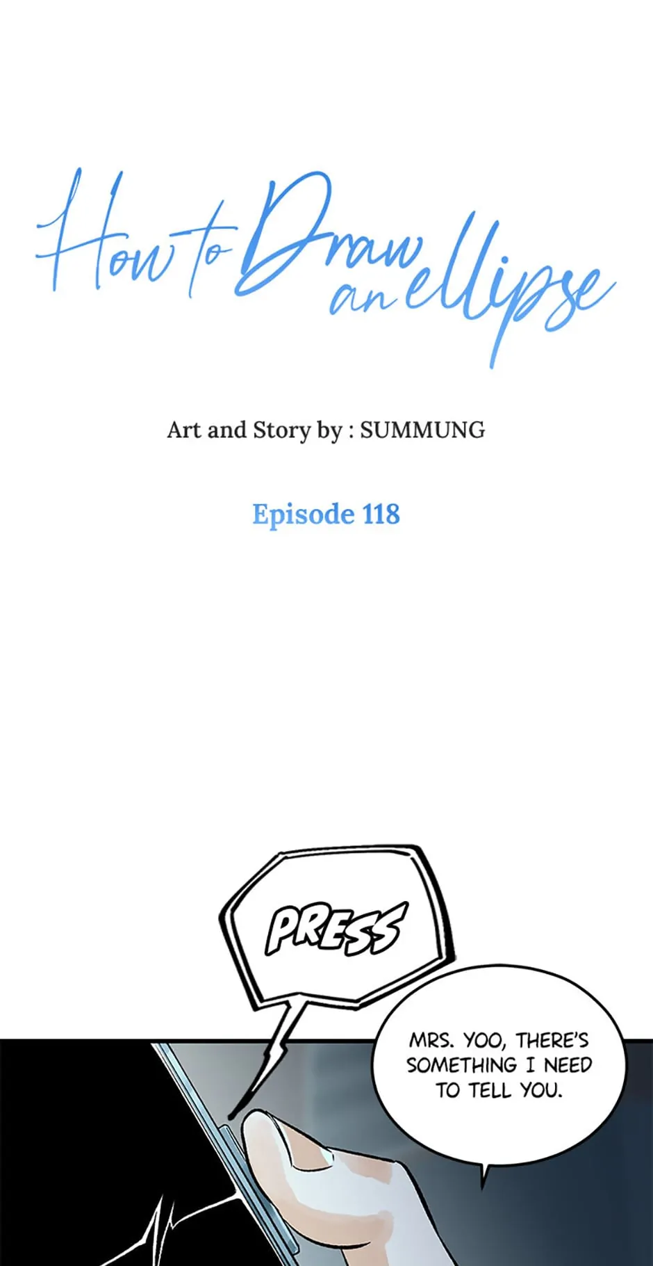 How to Draw an Ellipse Chapter 118 - page 1