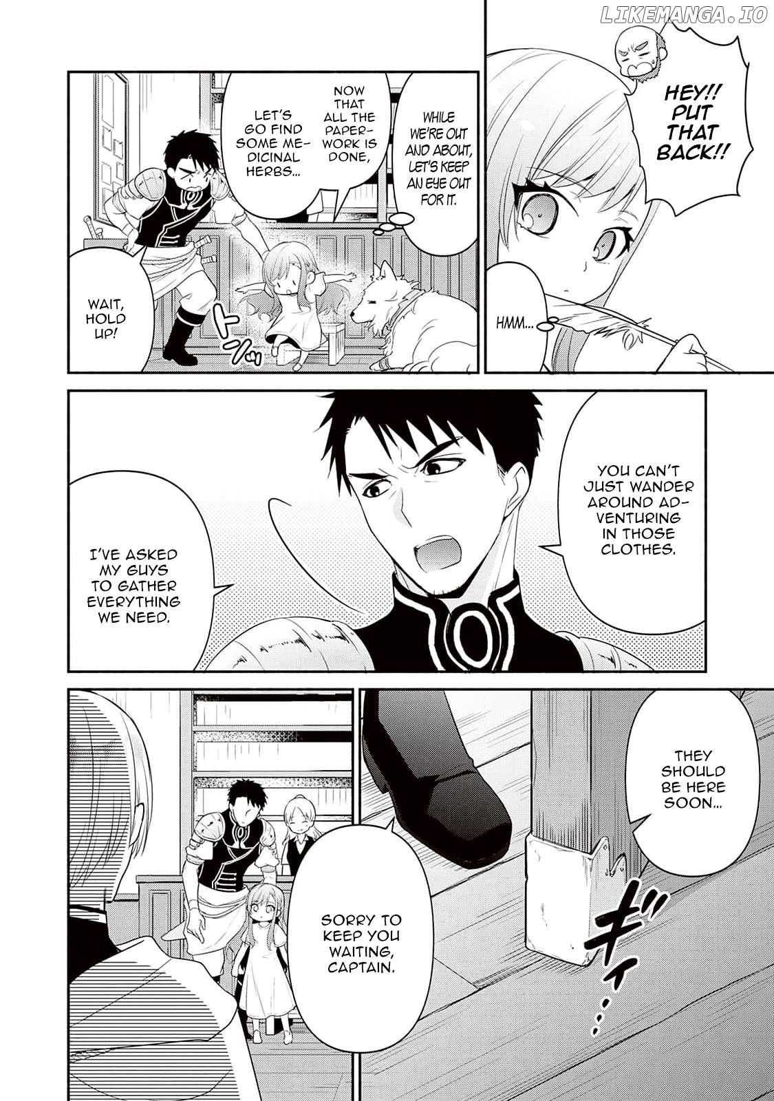 Tensei Youjo. Kamikemono to Ouji to, Saikyou no Ojisan Youhei-dan no Naka de Ikiru. Chapter 2 - page 10