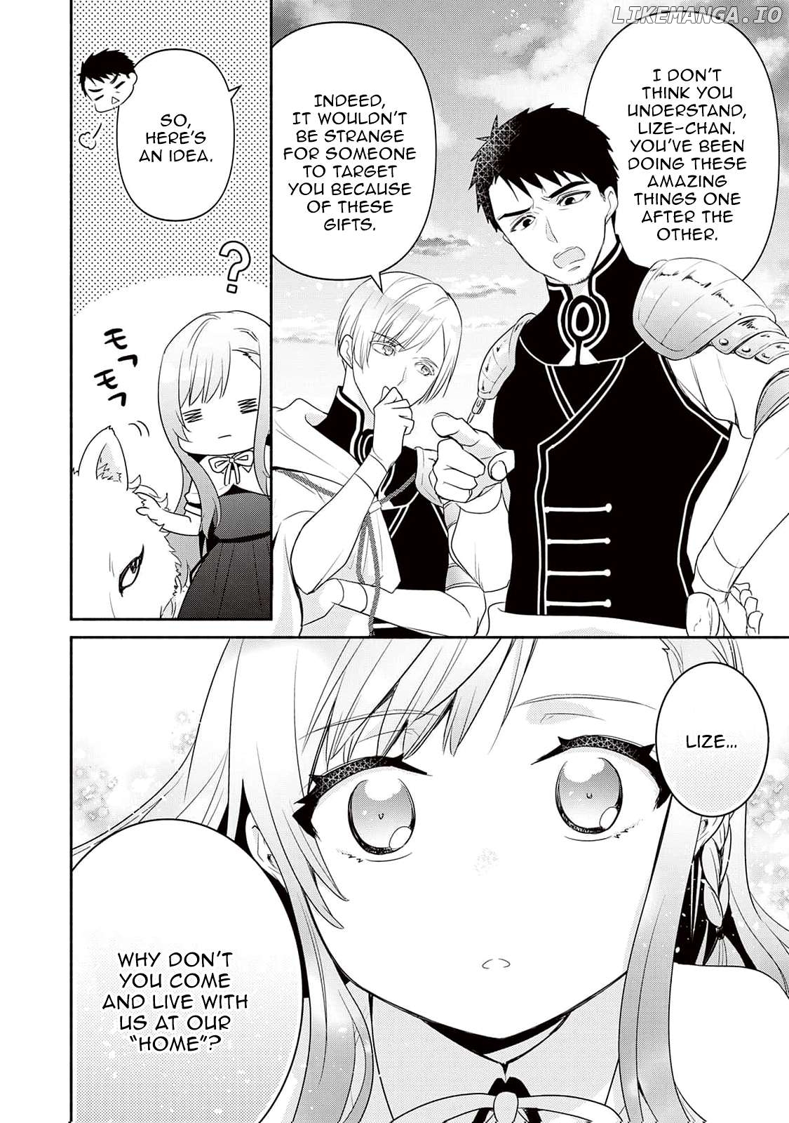 Tensei Youjo. Kamikemono to Ouji to, Saikyou no Ojisan Youhei-dan no Naka de Ikiru. Chapter 2 - page 28