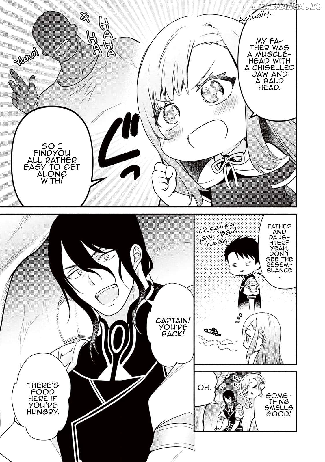 Tensei Youjo. Kamikemono to Ouji to, Saikyou no Ojisan Youhei-dan no Naka de Ikiru. Chapter 3 - page 4