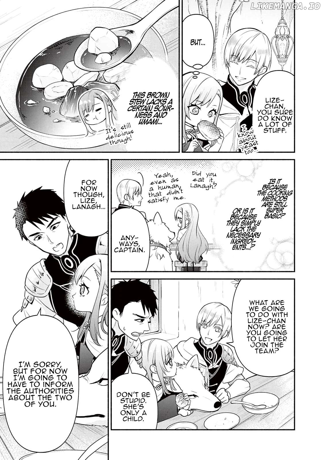 Tensei Youjo. Kamikemono to Ouji to, Saikyou no Ojisan Youhei-dan no Naka de Ikiru. Chapter 3 - page 6