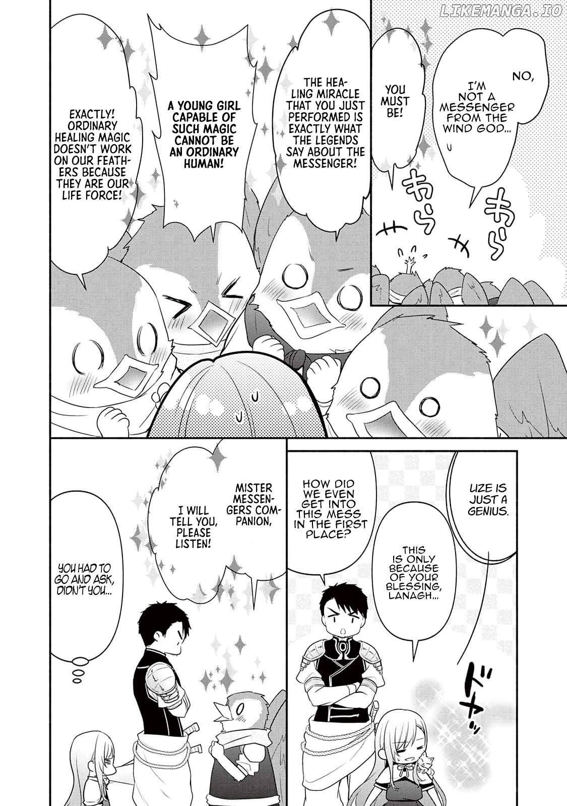 Tensei Youjo. Kamikemono to Ouji to, Saikyou no Ojisan Youhei-dan no Naka de Ikiru. Chapter 5 - page 14