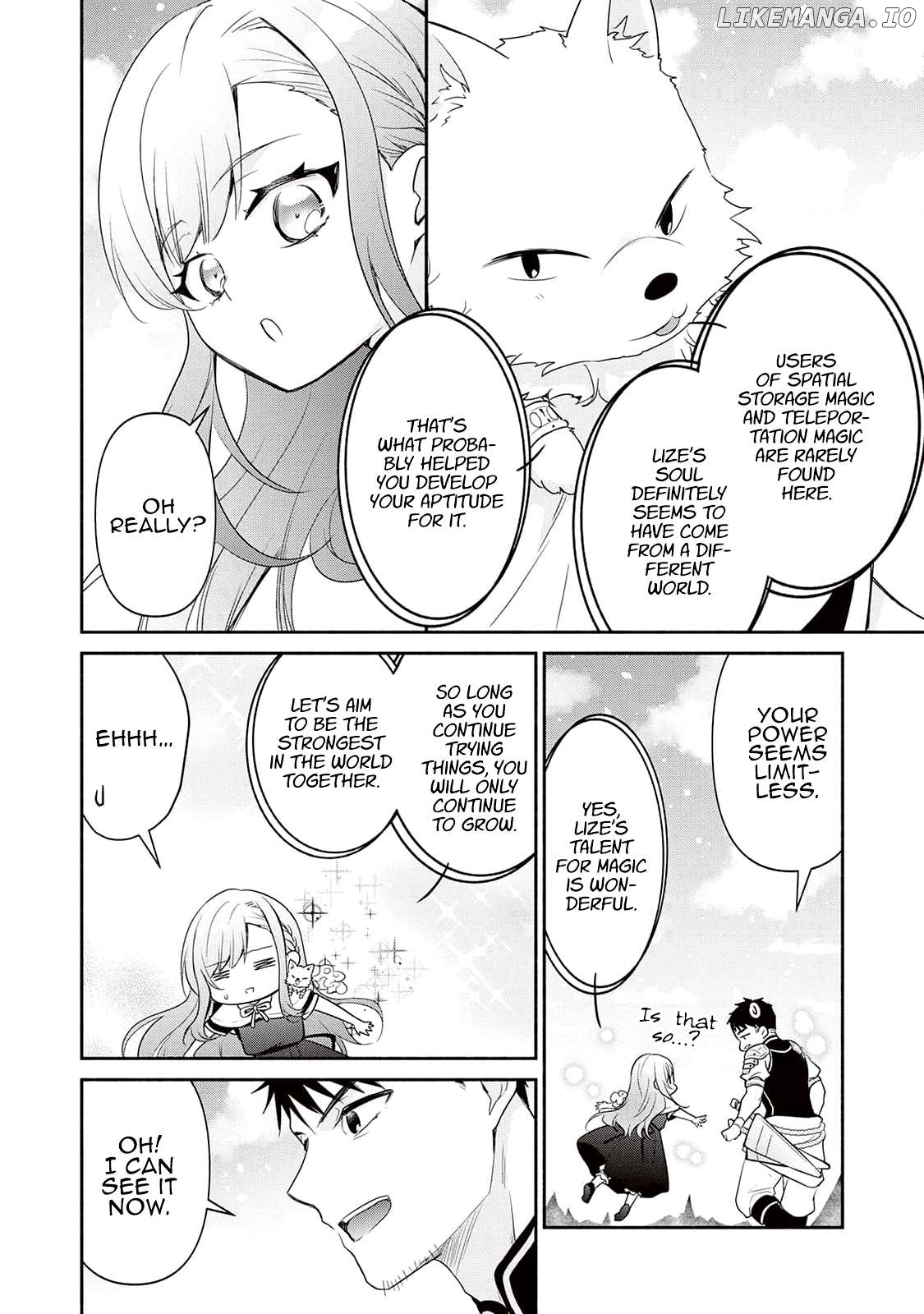 Tensei Youjo. Kamikemono to Ouji to, Saikyou no Ojisan Youhei-dan no Naka de Ikiru. Chapter 5 - page 6