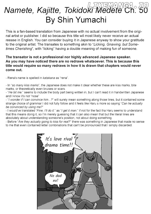 Namete, Kajitte, Tokidoki Medete chapter 50 - page 41