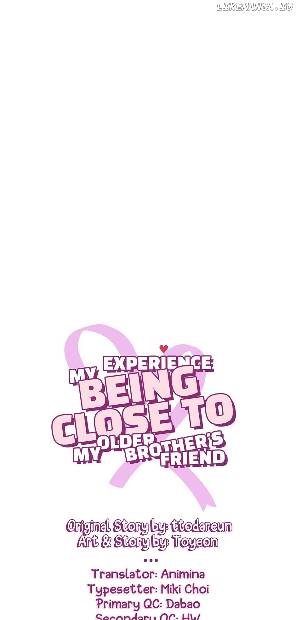 My Experience Being Close to My Older Brother's Friend Chapter 10 - page 1