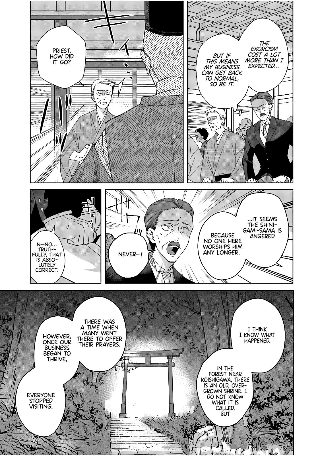 Shinigami no hatsukoi ~Botsuraku Kazoku no Reijou wa Ai wo Shiranai Shinigami ni Totsugu chapter 1 - page 30