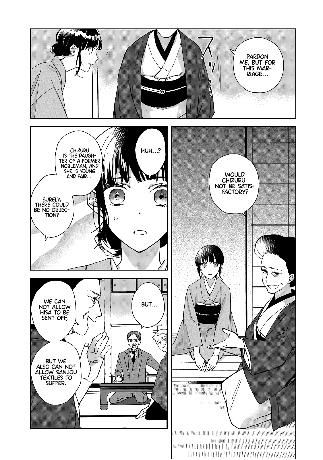 Shinigami no hatsukoi ~Botsuraku Kazoku no Reijou wa Ai wo Shiranai Shinigami ni Totsugu chapter 1 - page 36