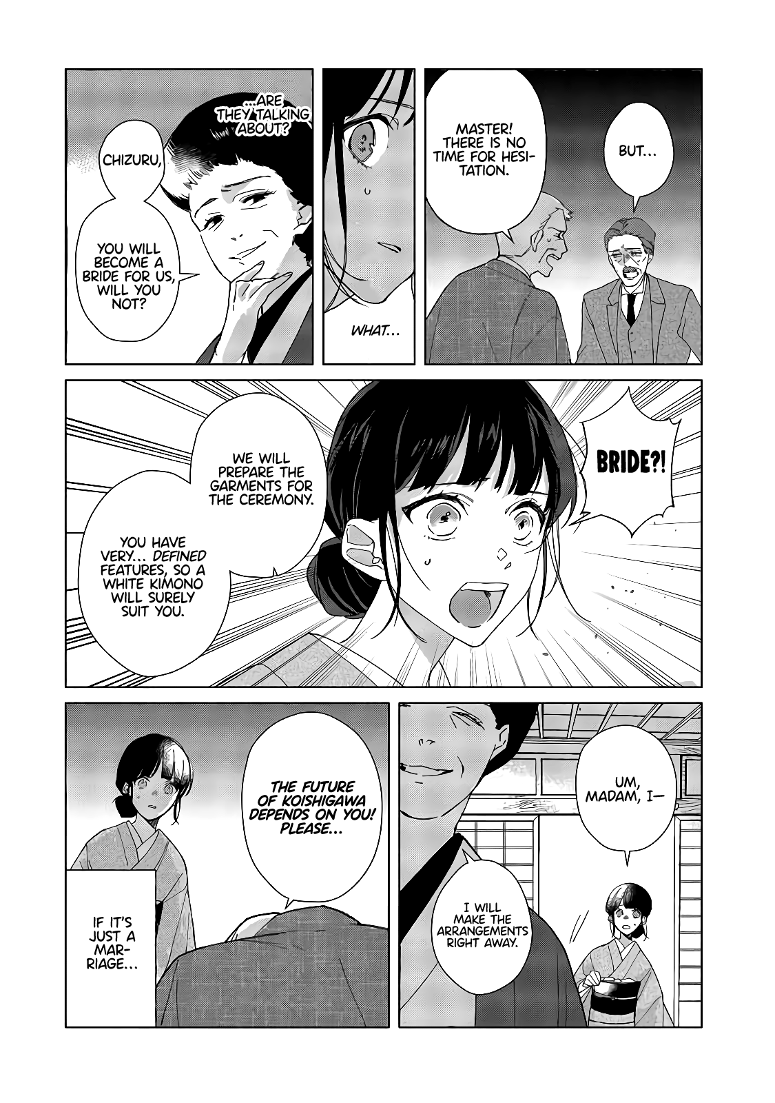 Shinigami no hatsukoi ~Botsuraku Kazoku no Reijou wa Ai wo Shiranai Shinigami ni Totsugu chapter 1 - page 37
