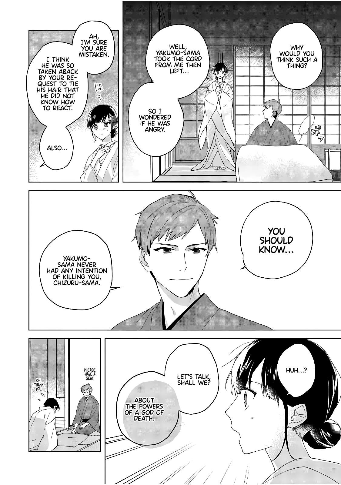Shinigami no hatsukoi ~Botsuraku Kazoku no Reijou wa Ai wo Shiranai Shinigami ni Totsugu chapter 3 - page 3