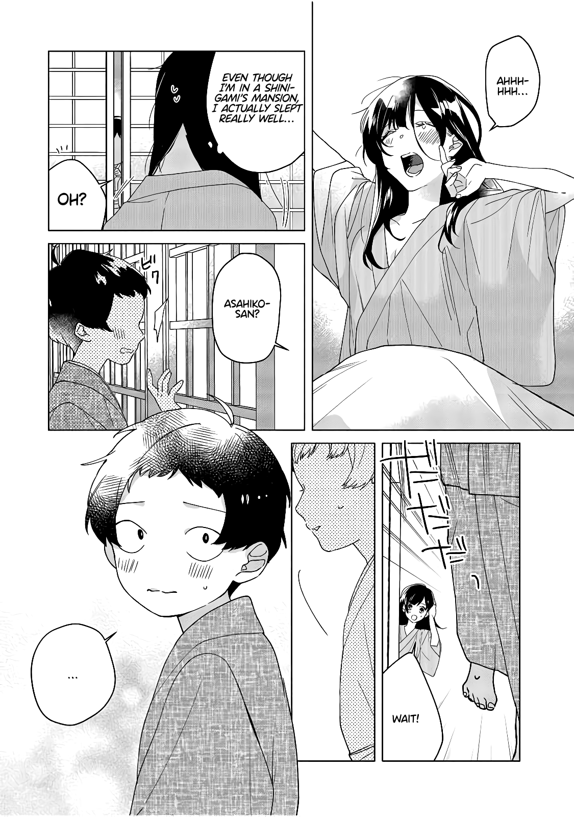 Shinigami no hatsukoi ~Botsuraku Kazoku no Reijou wa Ai wo Shiranai Shinigami ni Totsugu chapter 3 - page 9