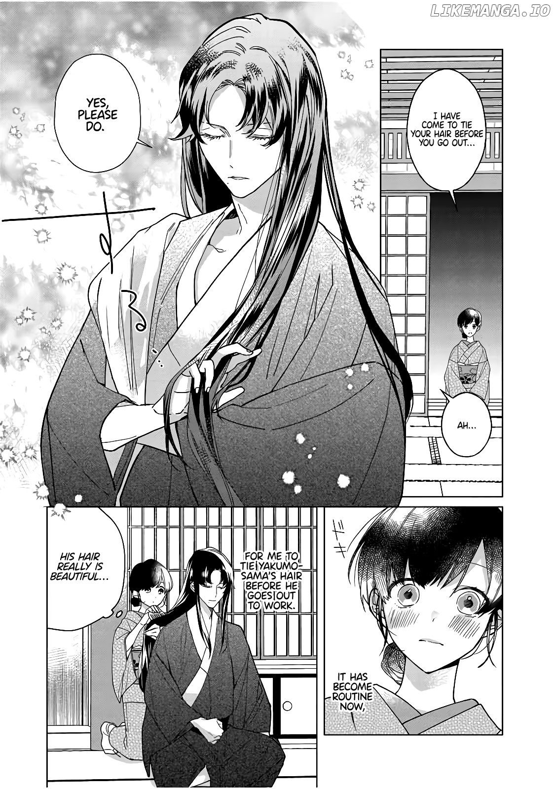 Shinigami no hatsukoi ~Botsuraku Kazoku no Reijou wa Ai wo Shiranai Shinigami ni Totsugu chapter 4 - page 7