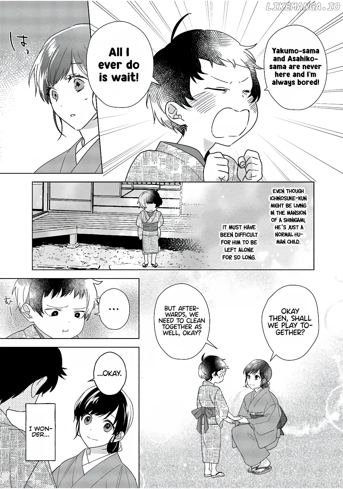 Shinigami no hatsukoi ~Botsuraku Kazoku no Reijou wa Ai wo Shiranai Shinigami ni Totsugu chapter 5 - page 4