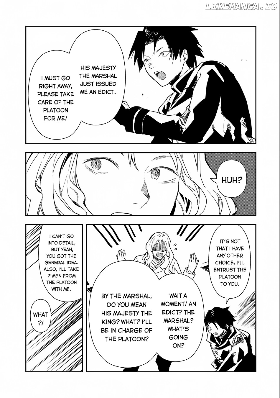 Tensei shitara Heishi Datta?!: Akai Shinigami to Yobareta Otoko chapter 4 - page 16