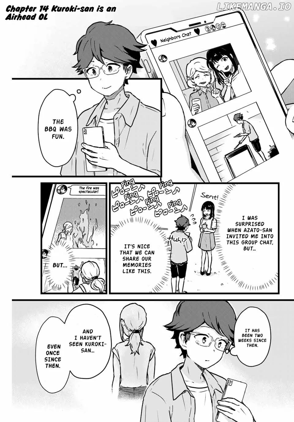 Next Door Kuroki-San Is Dangerous When She Drinks chapter 14 - page 1