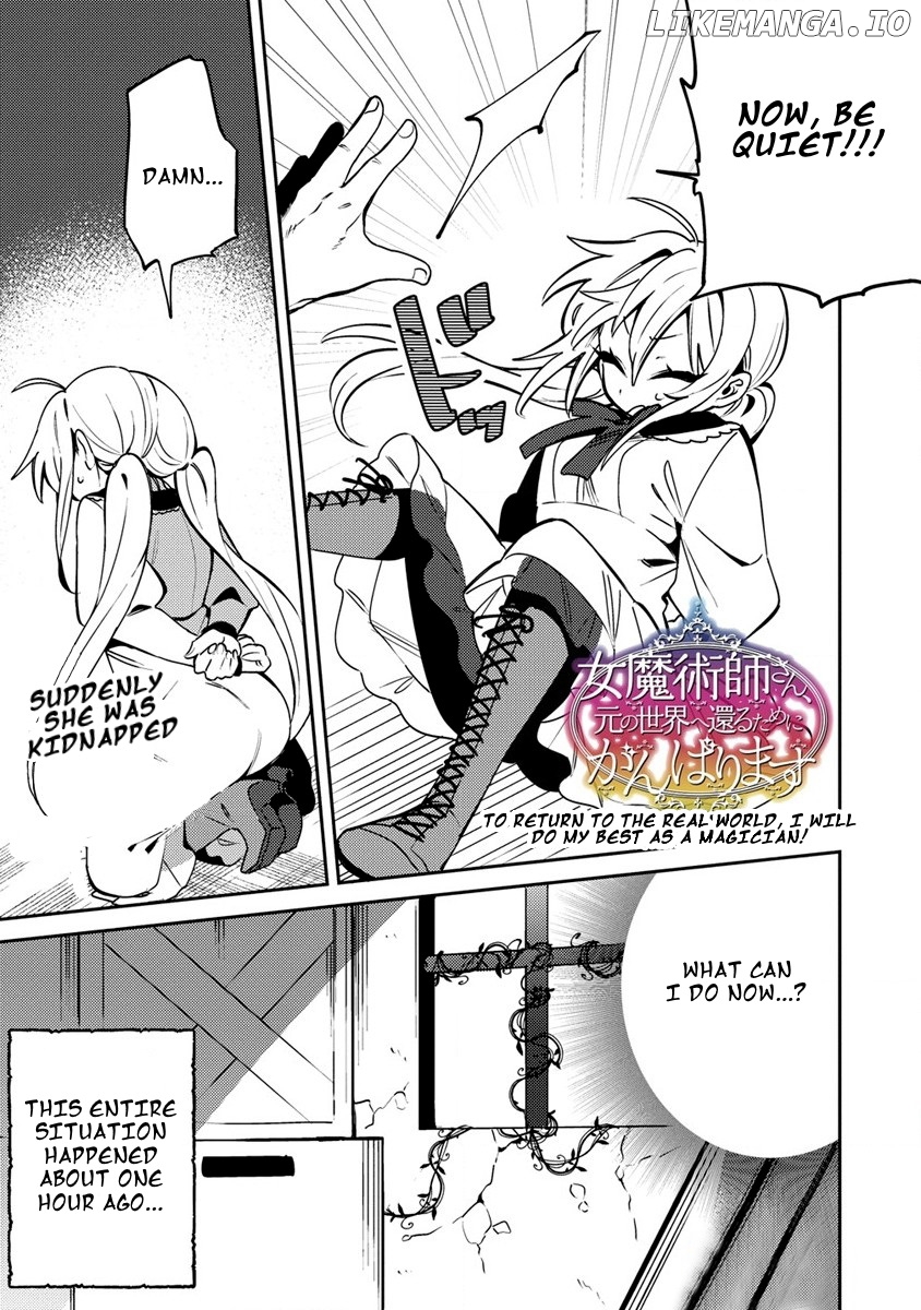 Onna Majutsushi-San, Moto No Sekai E Kaeru Tame Ni Ganbarimasu chapter 4 - page 2