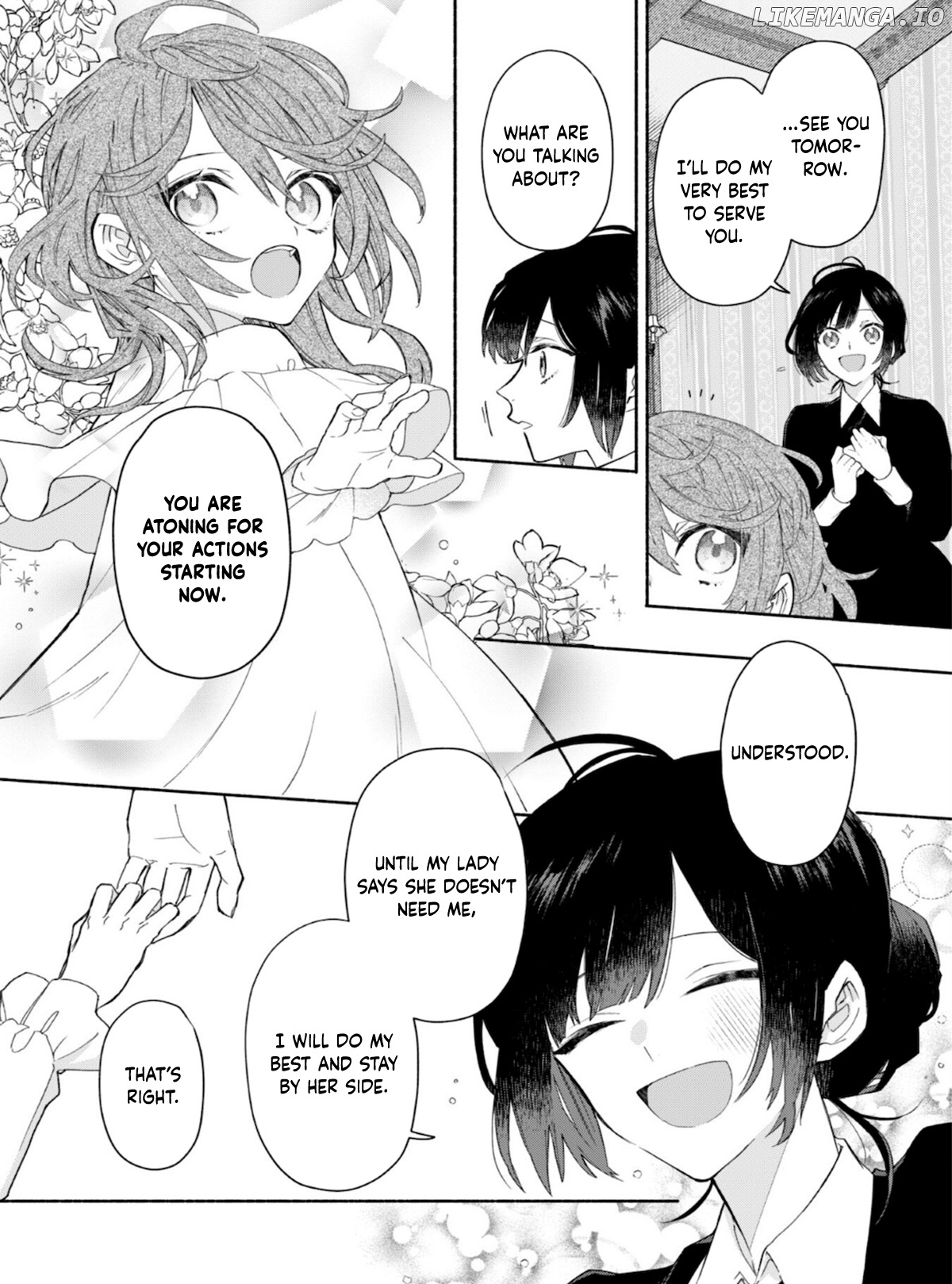 Moto Akuyaku Reijo Makimodotta Node Ouji-Sama Kara Tousou Shiyou To Omoimasu! chapter 3.2 - page 12