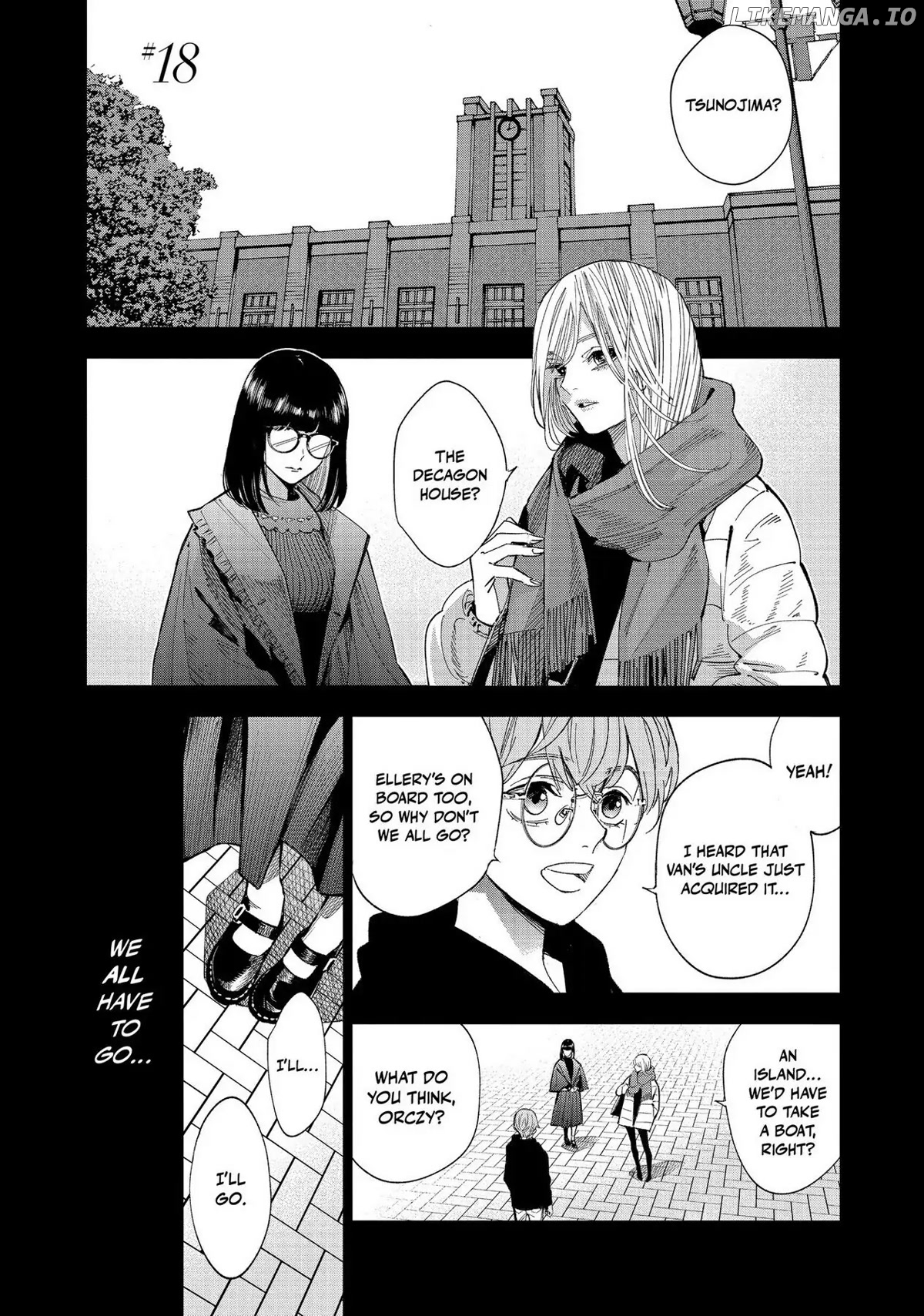 The Decagon House Murders chapter 18 - page 1