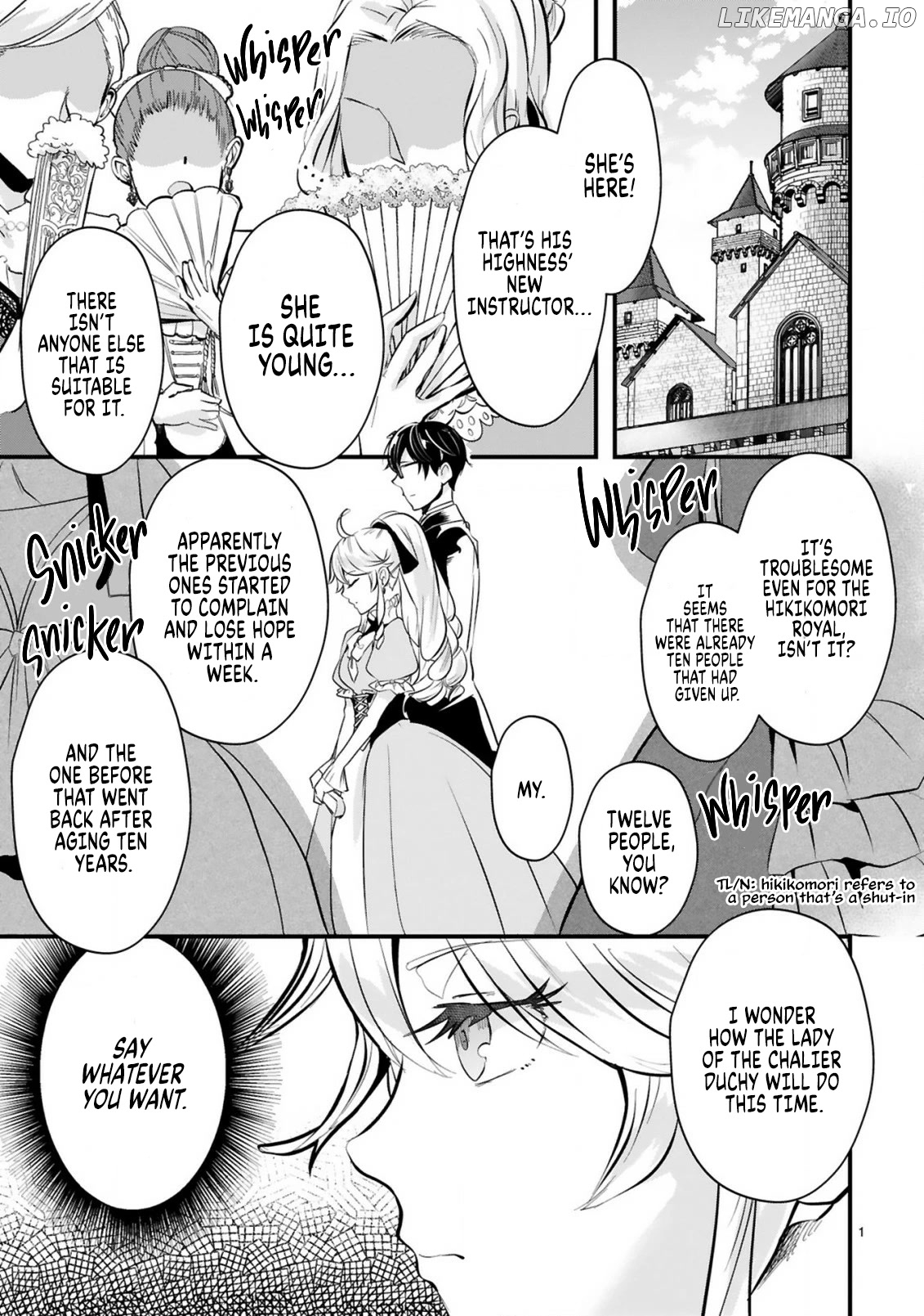 The Duke’s Daughter Who Was a Villain in Her Previous Lives Was Entrusted with Training a Hikikomori Prince chapter 1 - page 2