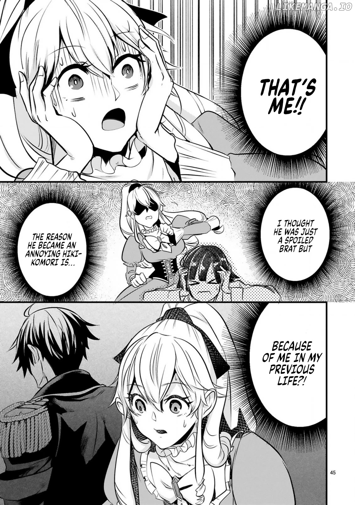 The Duke’s Daughter Who Was a Villain in Her Previous Lives Was Entrusted with Training a Hikikomori Prince chapter 1 - page 46