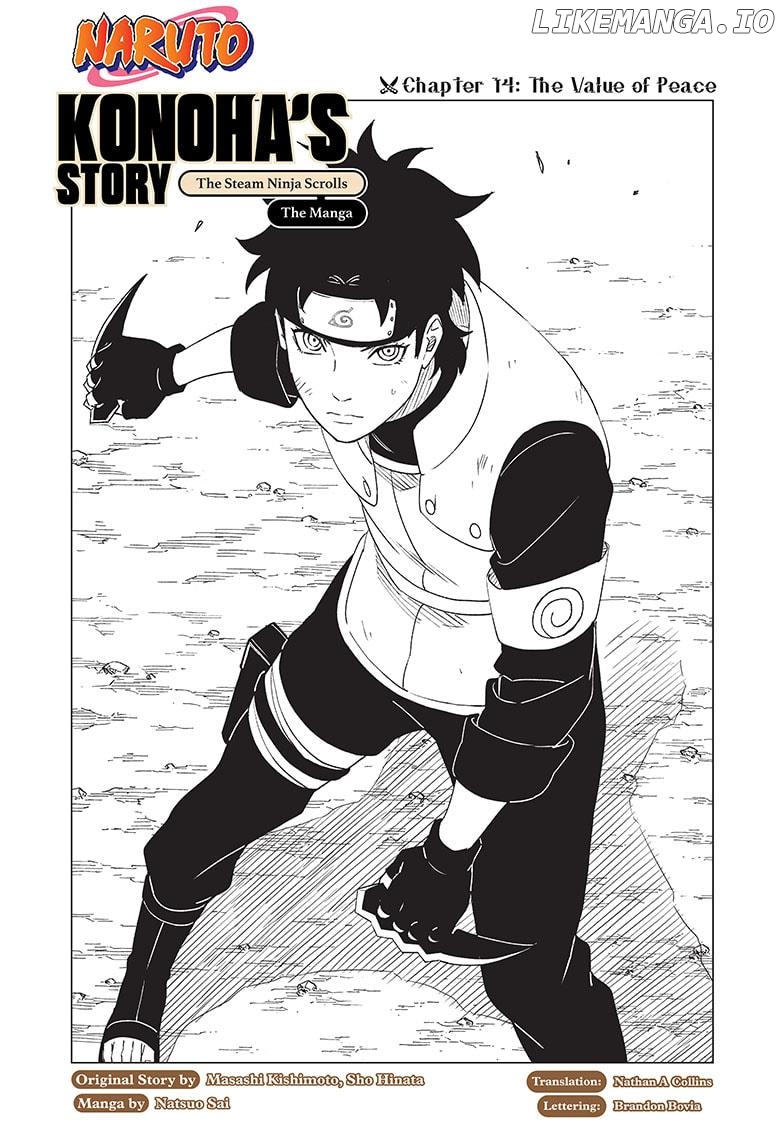 Naruto: Konoha's Story - The Steam Ninja Scrolls: The Manga chapter 14 - page 1