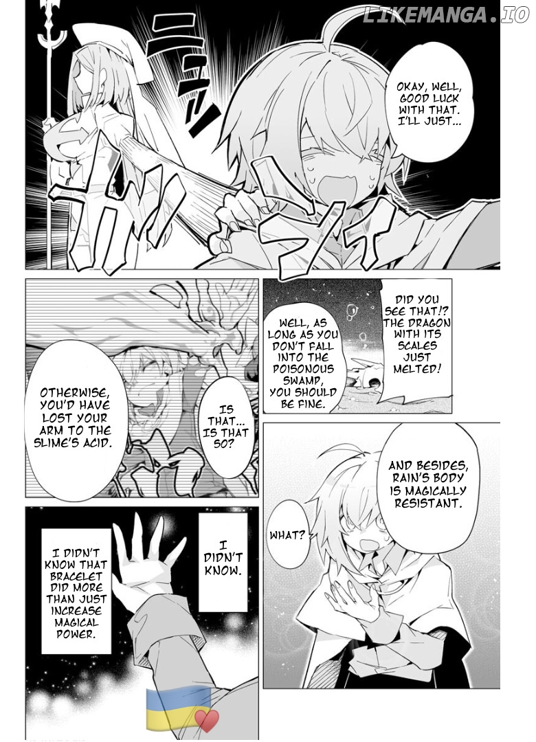 Saikyou no Chikara wo Te ni Ireta Kawari ni Onna no Ko ni Narimashita – Onna dake no Party ni Boku ga Haitte mo Iwakan ga nai no wa Komarun desuga chapter 9 - page 5