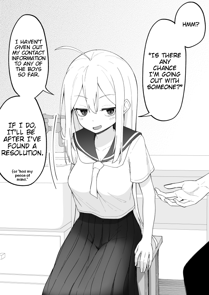 A girl whose dark circles in her eyes disappear as the story progresses. chapter 11 - page 2