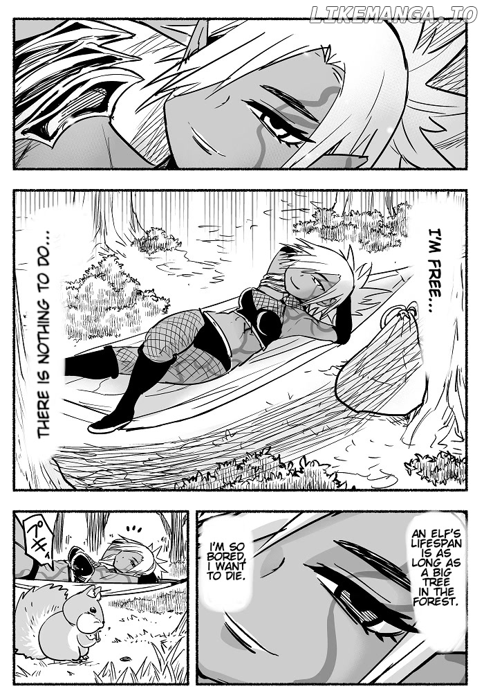 Having finished her lifelong revenge, Ms. Dark Elf has too much free time. chapter 1 - page 4