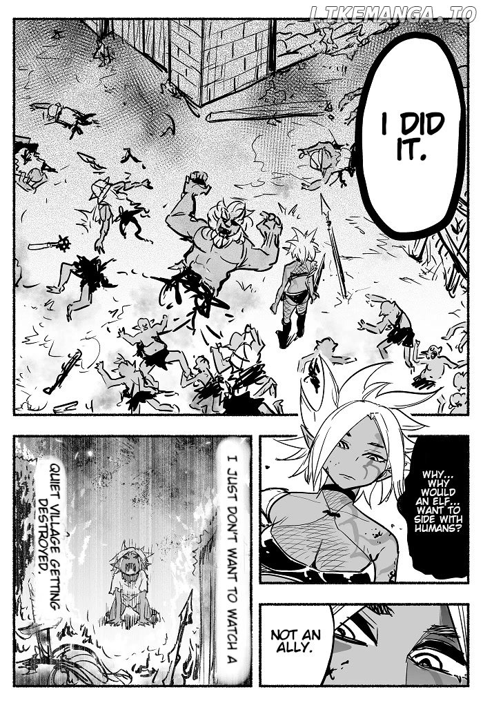 Having finished her lifelong revenge, Ms. Dark Elf has too much free time. chapter 4 - page 3