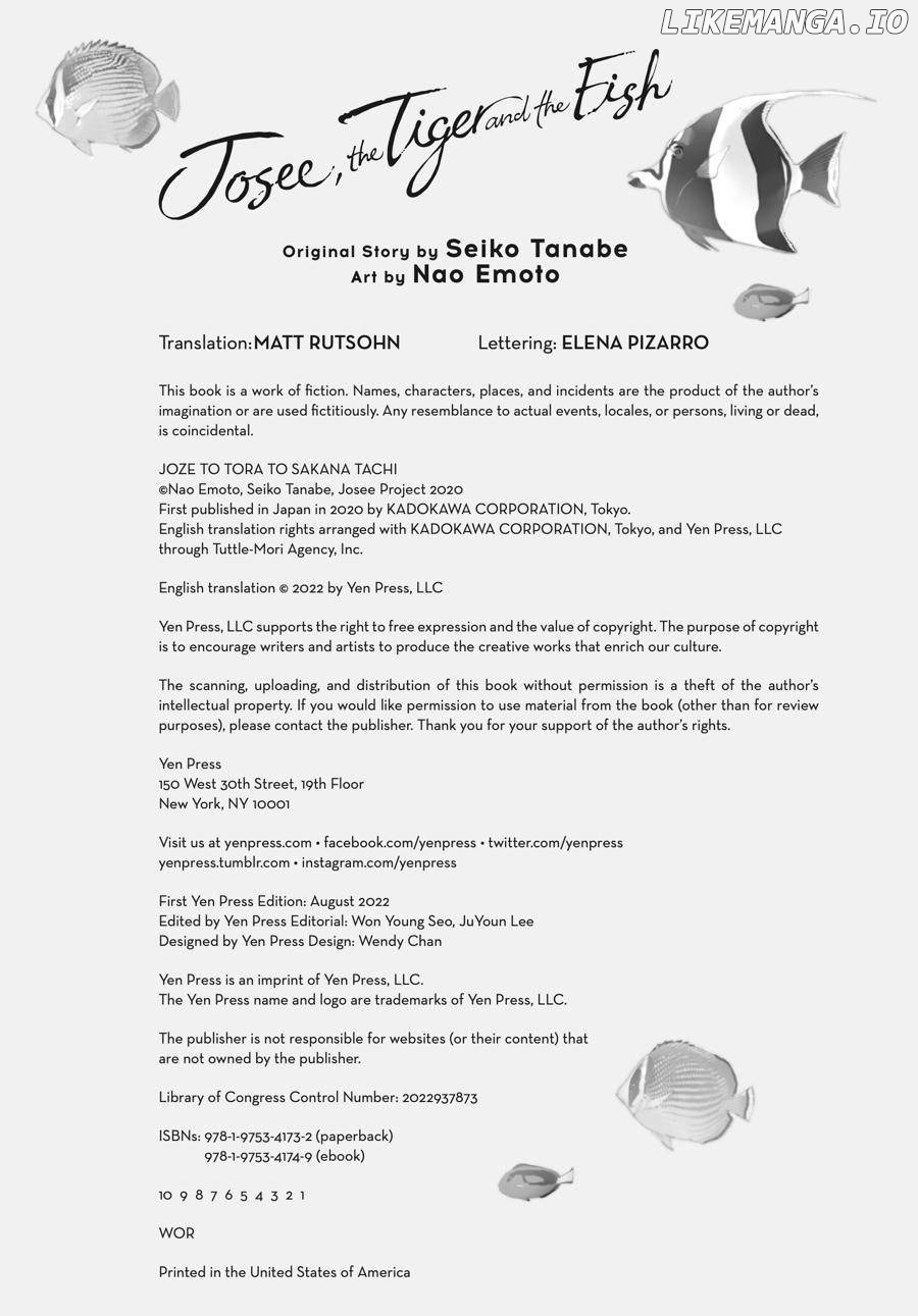 Josee, The Tiger And The Fish chapter 10.5 - page 5