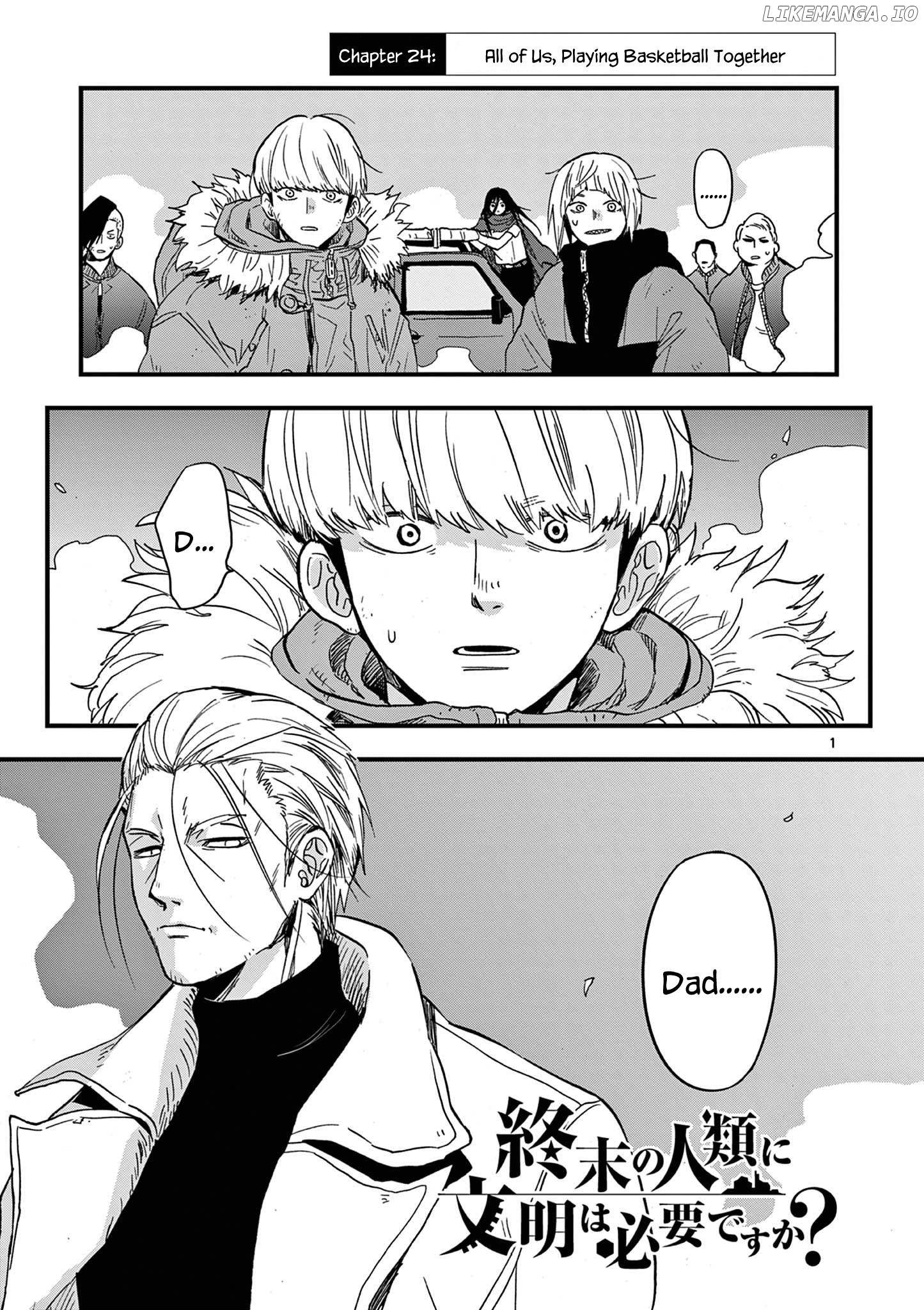 Shuumatsu No Jinrui Ni Bunmei Wa Hitsuyou Desu Ka? chapter 24 - page 1