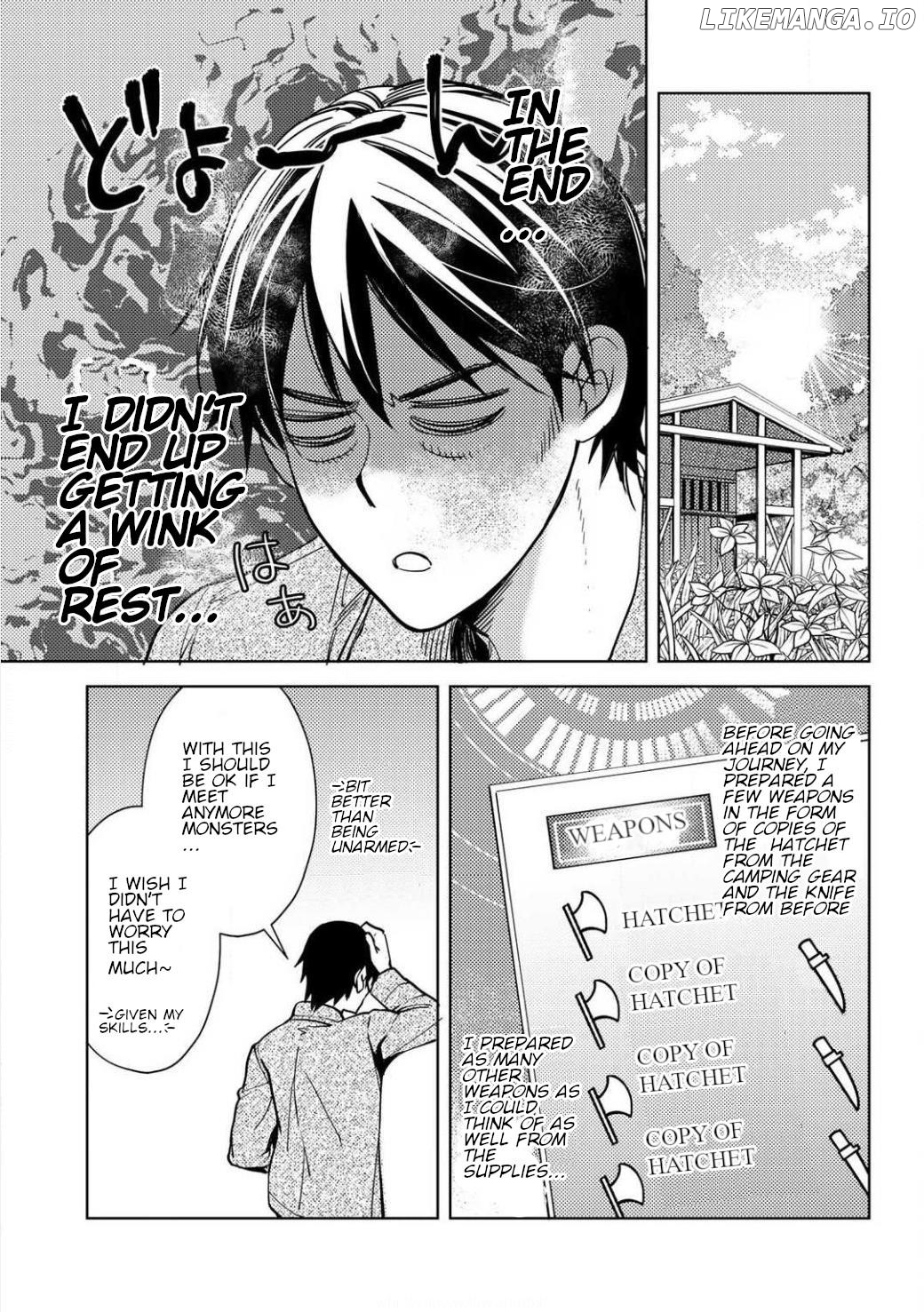 Ossan no Remake Bouken Nikki: Autocamp kara Hajimaru Isekai Mankitsu Life chapter 2.2 - page 3