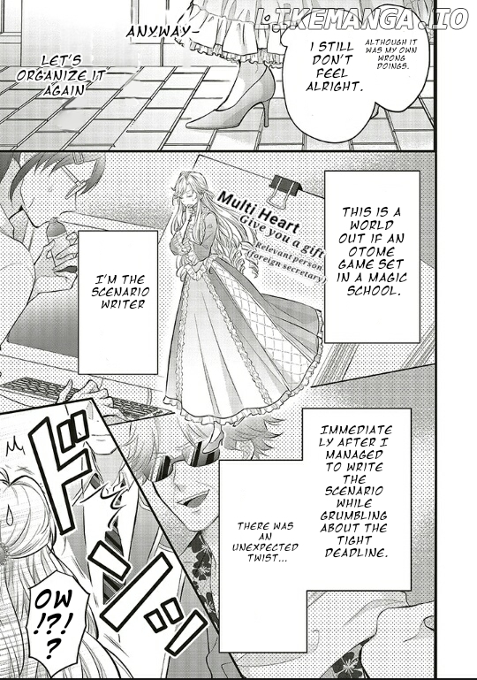 The Villain Daughter Wants to make an Otome Game even if she seincarnates in Another world! Why am I involved in hiding my hobby? Chapter 1.1 - page 12