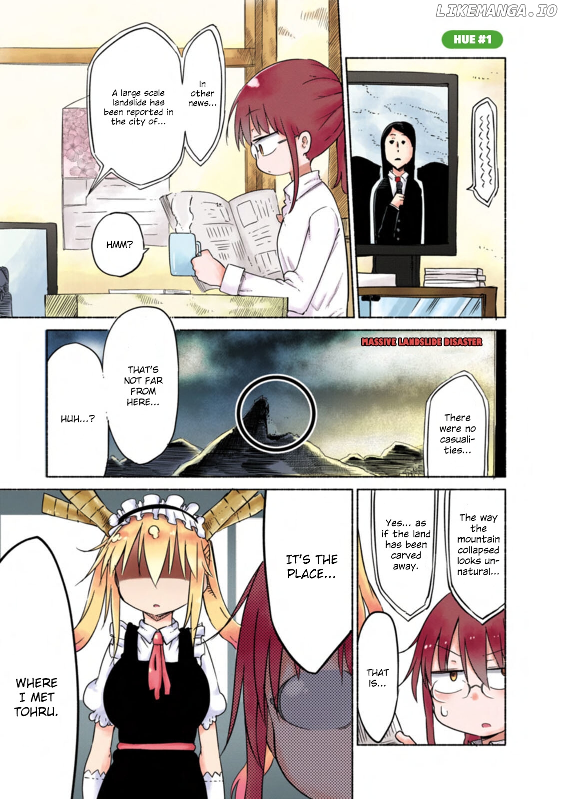 Kobayashi-San Chi No Maid Dragon Full Color Comic chapter 1 - page 2