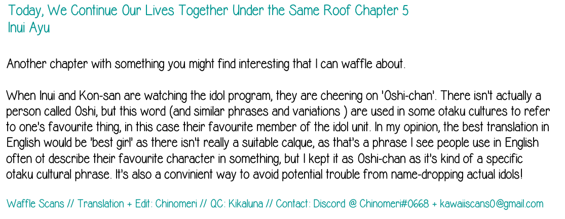 Under One Roof Today chapter 5 - page 4