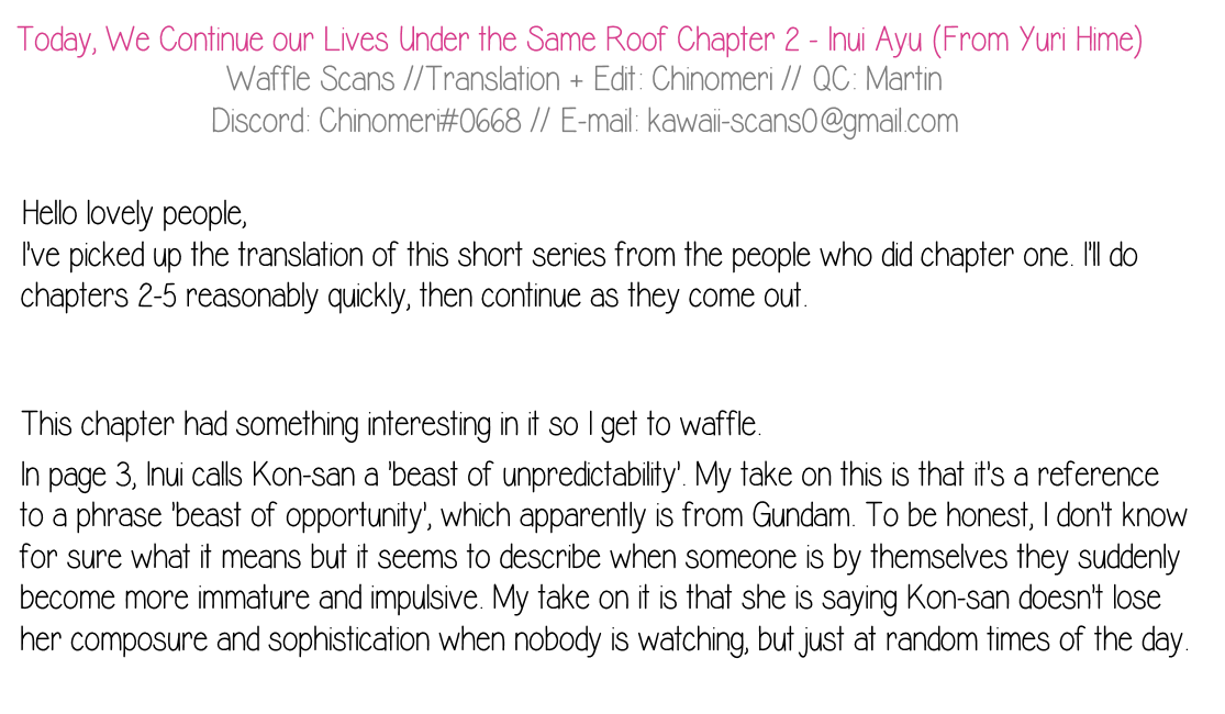 Under One Roof Today chapter 2 - page 4
