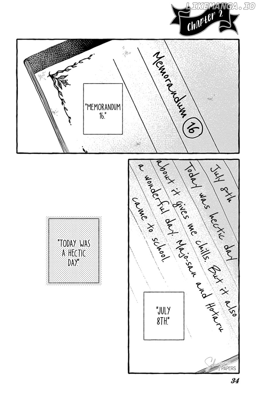 Boku To Majo Ni Tsuite No Bibouroku chapter 2 - page 2