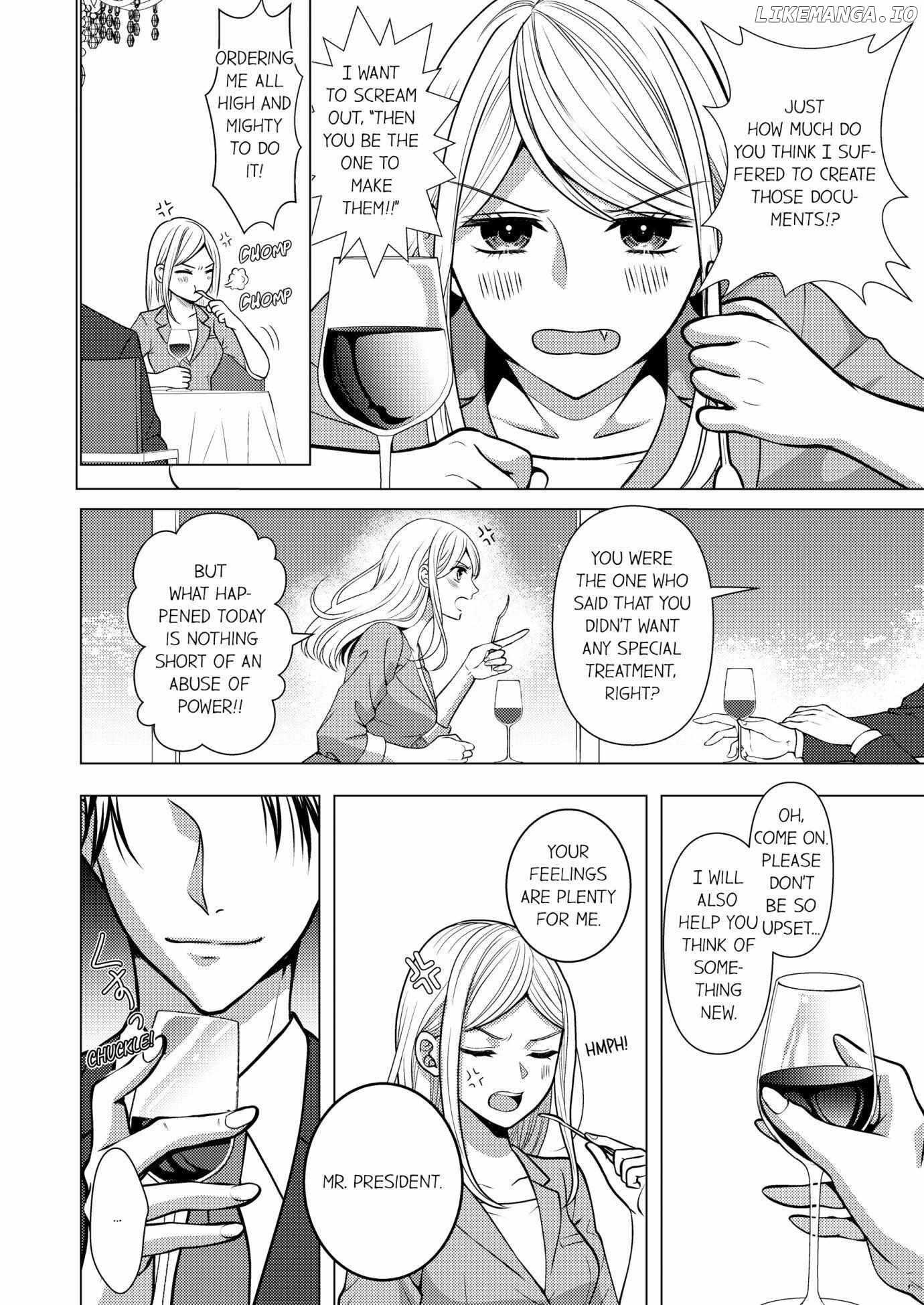 Iinazuke Shachou wa Itto ni Ueteiru 20nenkan Oazuke Sareta da, Kakugoshiro yo? Chapter 1 - page 4
