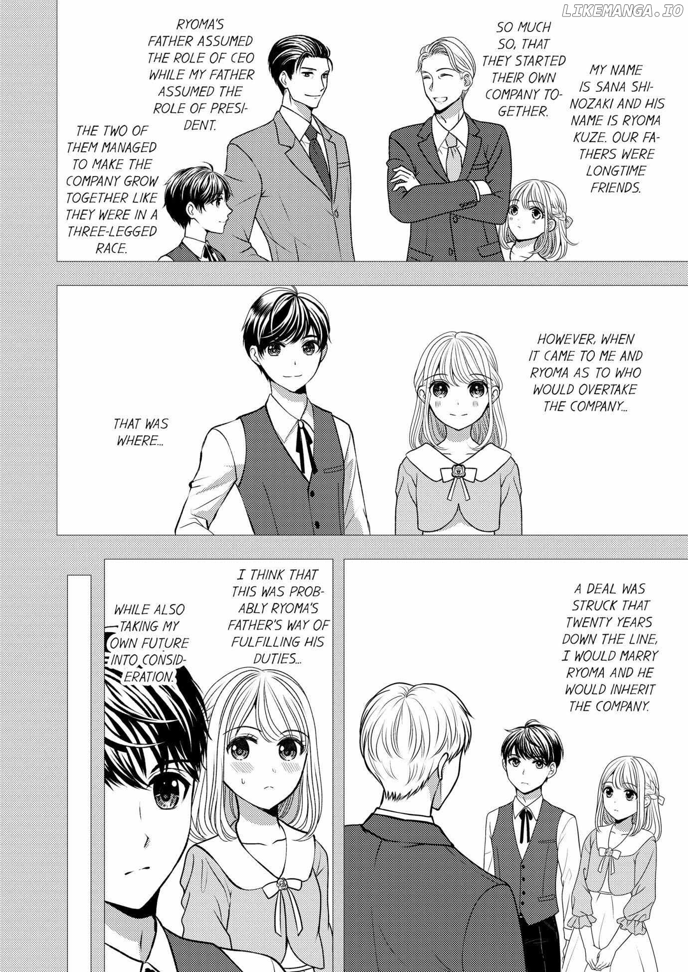 Iinazuke Shachou wa Itto ni Ueteiru 20nenkan Oazuke Sareta da, Kakugoshiro yo? Chapter 1 - page 6