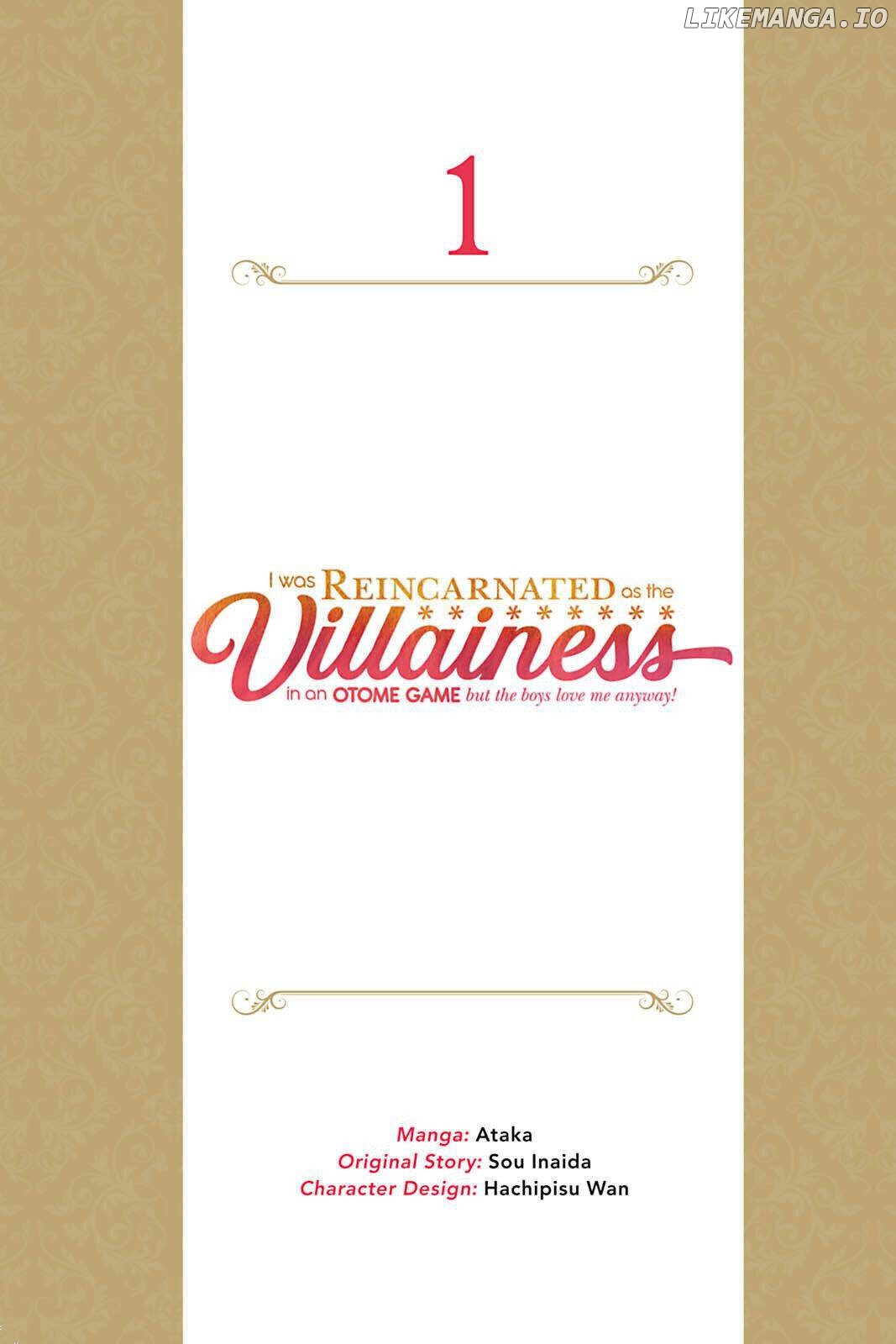 I Was Reincarnated as the Villainess in an Otome Game But the Boys Love Me Anyway! chapter 1 - page 3