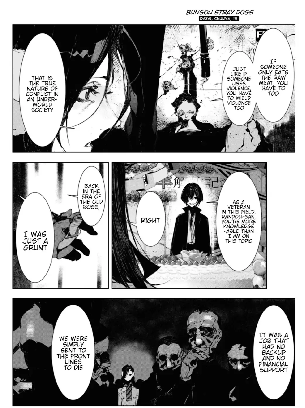 Bungou Stray Dogs: Dazai, Chuuya, Juugo-Sai chapter 10 - page 14