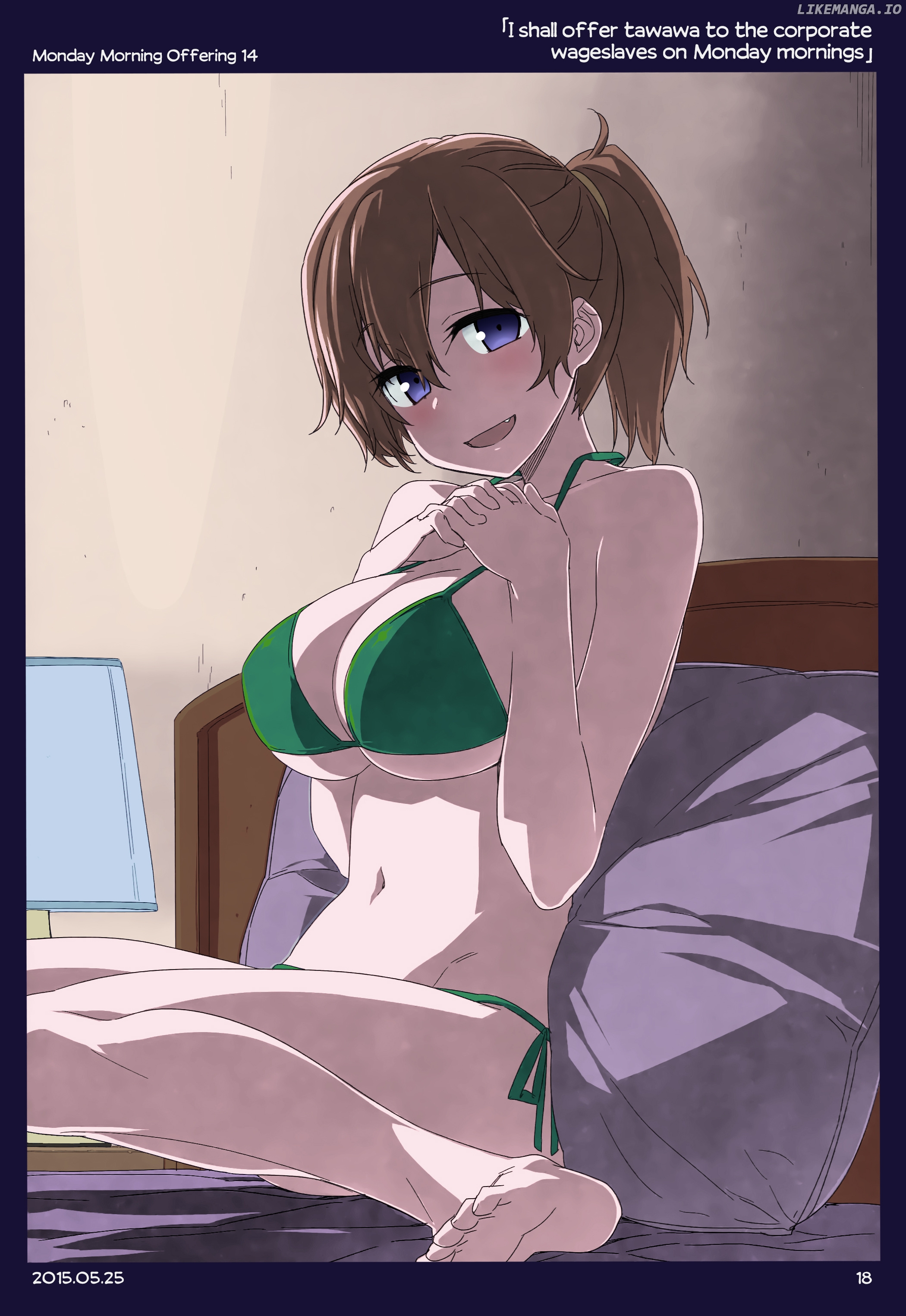 Getsuyoubi No Tawawa (Twitter Webcomic) (Fan Colored) chapter 1 - page 17