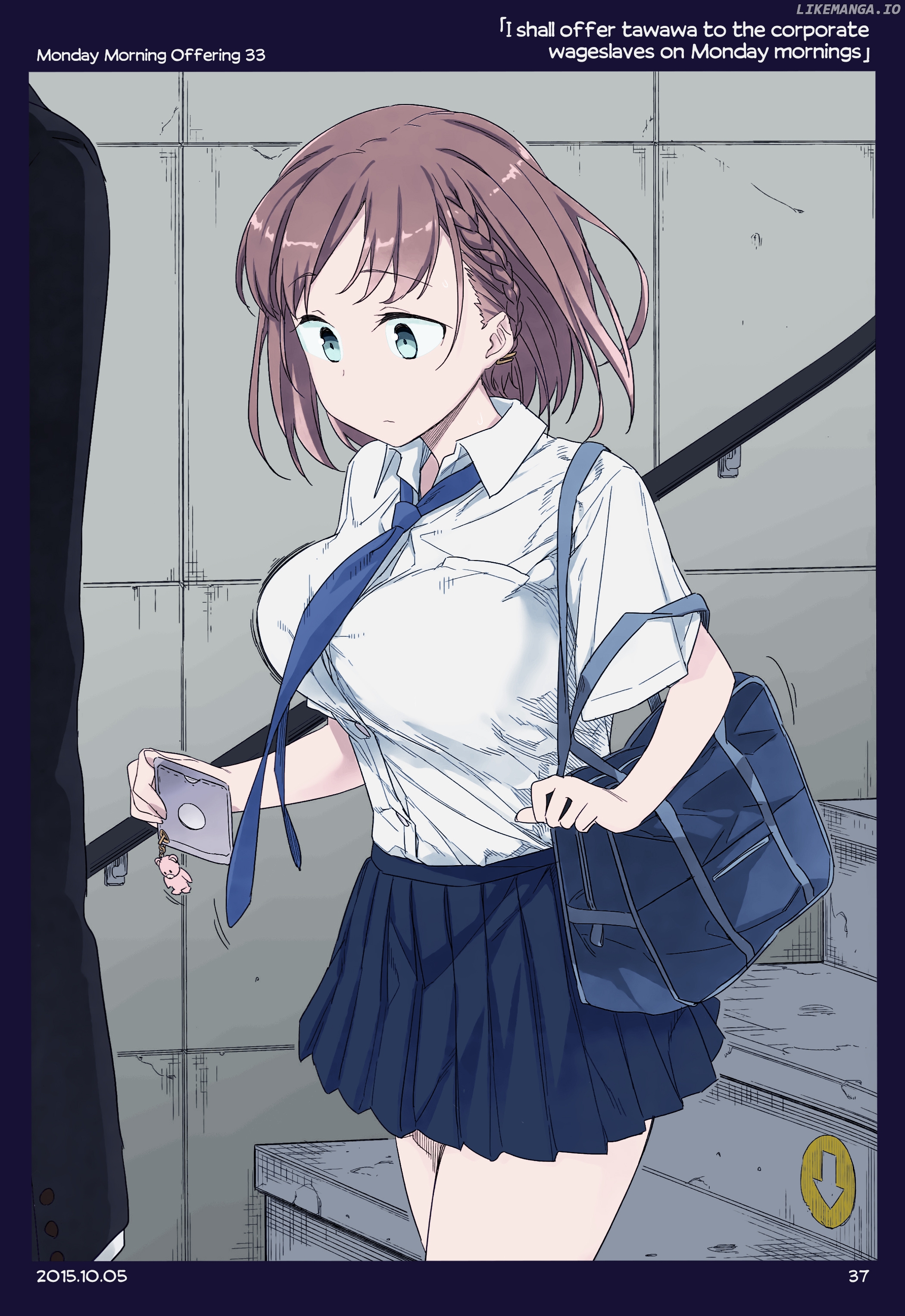Getsuyoubi No Tawawa (Twitter Webcomic) (Fan Colored) chapter 1 - page 36
