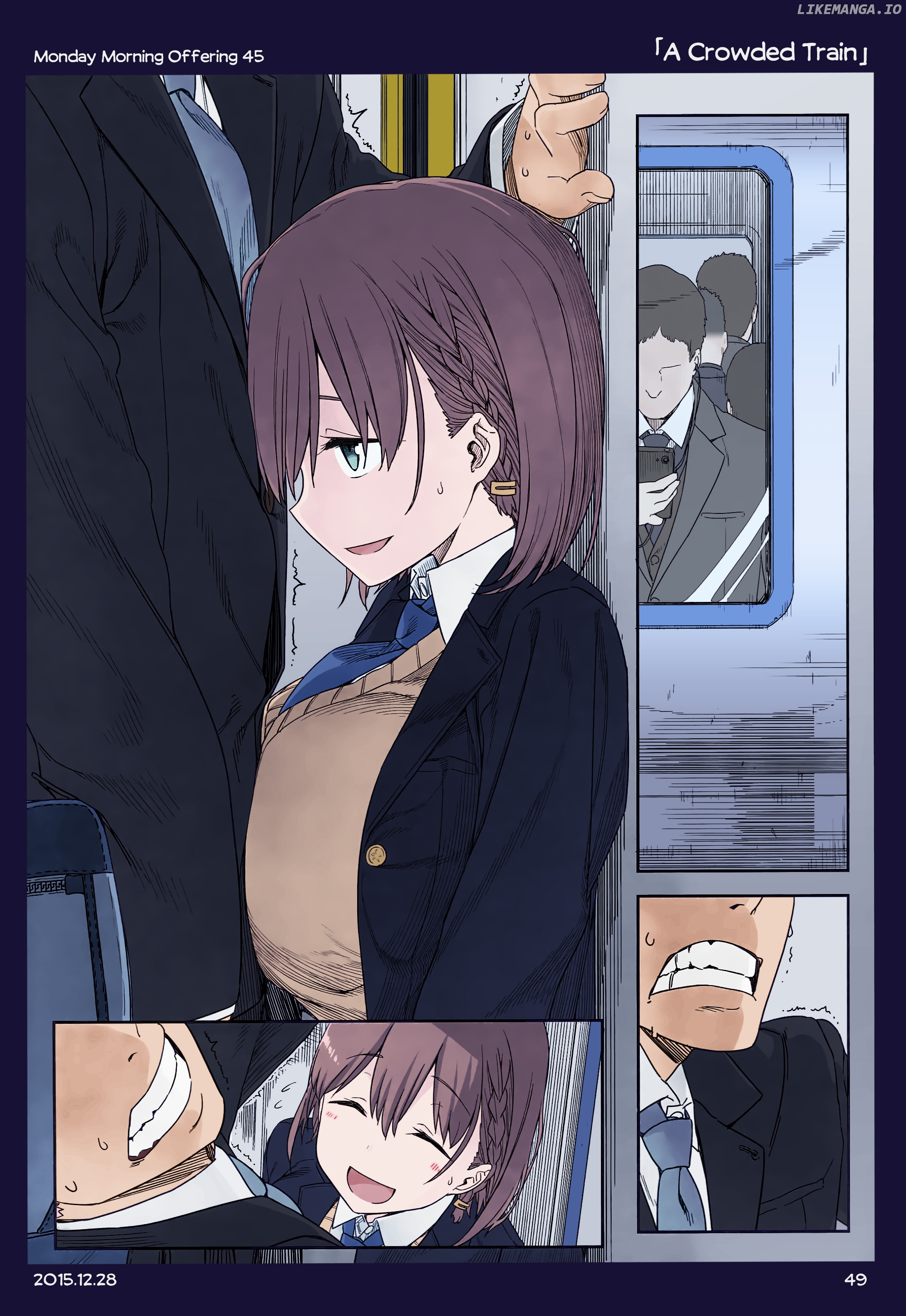 Getsuyoubi No Tawawa (Twitter Webcomic) (Fan Colored) chapter 1 - page 48
