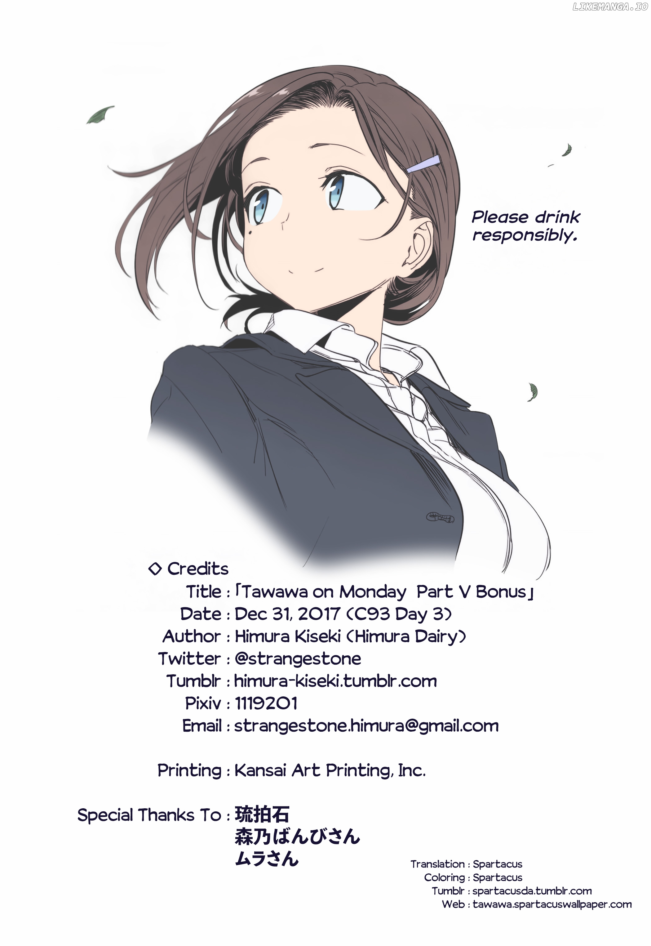 Getsuyoubi No Tawawa (Twitter Webcomic) (Fan Colored) chapter 23 - page 11