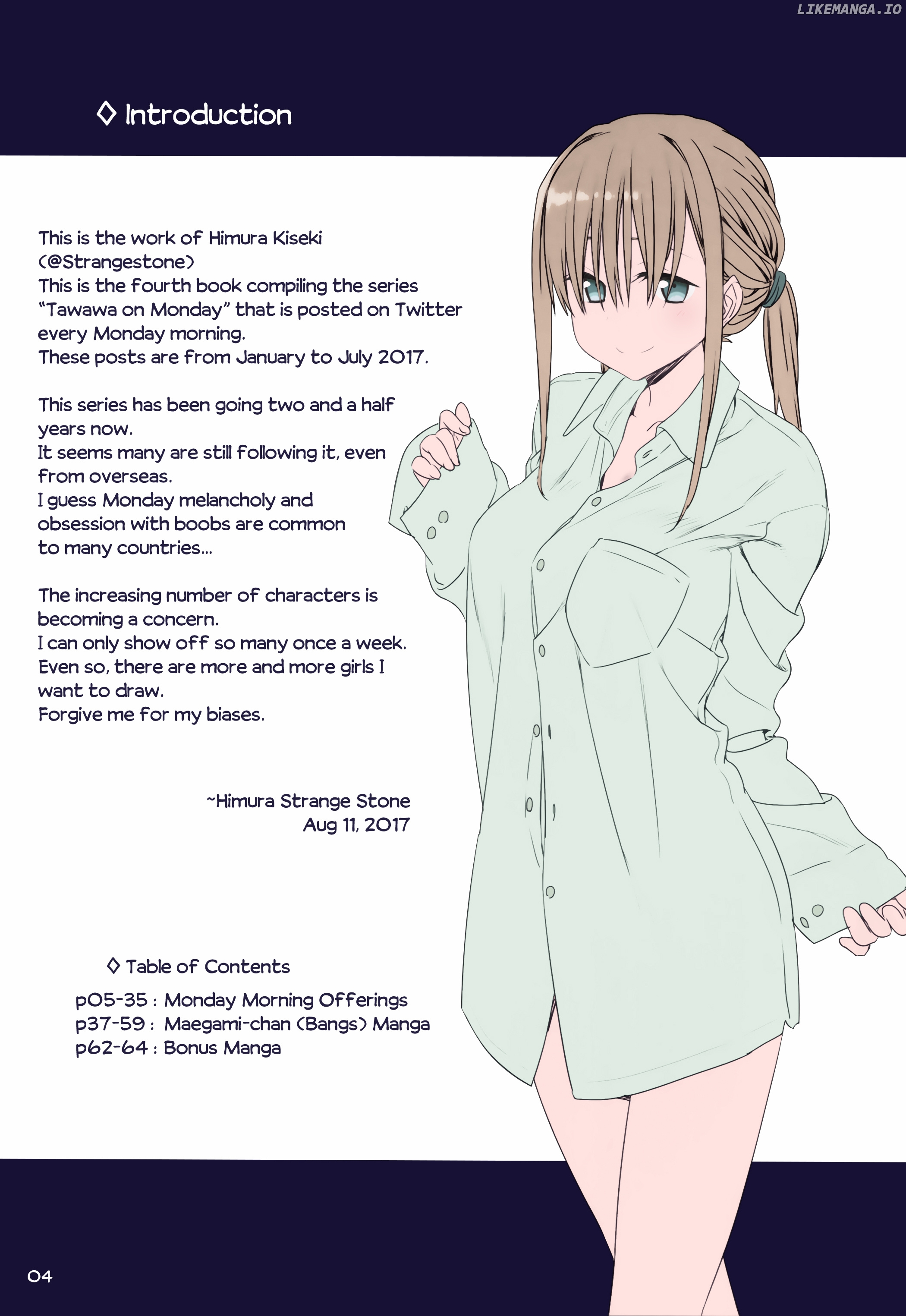 Getsuyoubi No Tawawa (Twitter Webcomic) (Fan Colored) chapter 11 - page 2