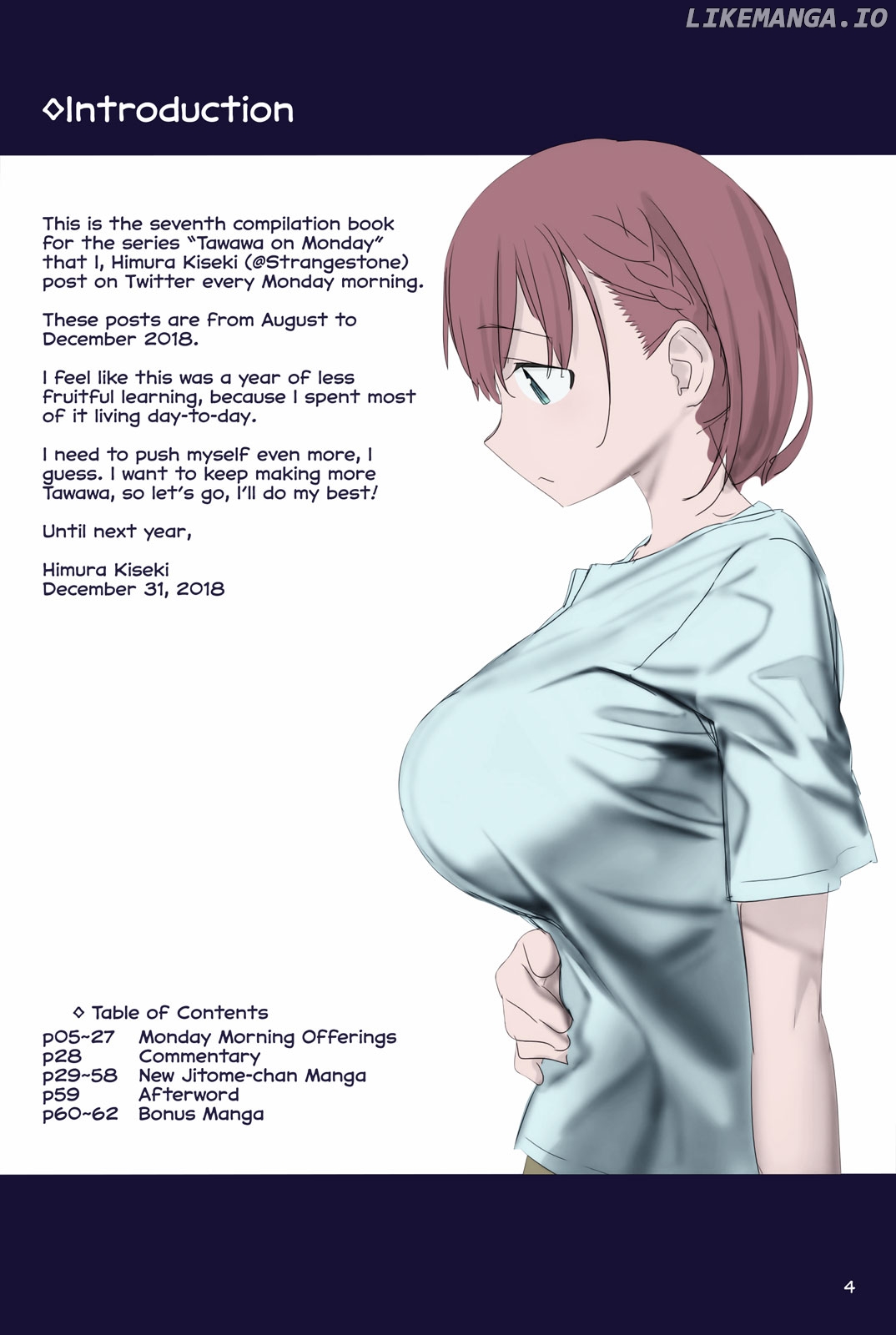 Getsuyoubi No Tawawa (Twitter Webcomic) (Fan Colored) chapter 21 - page 2