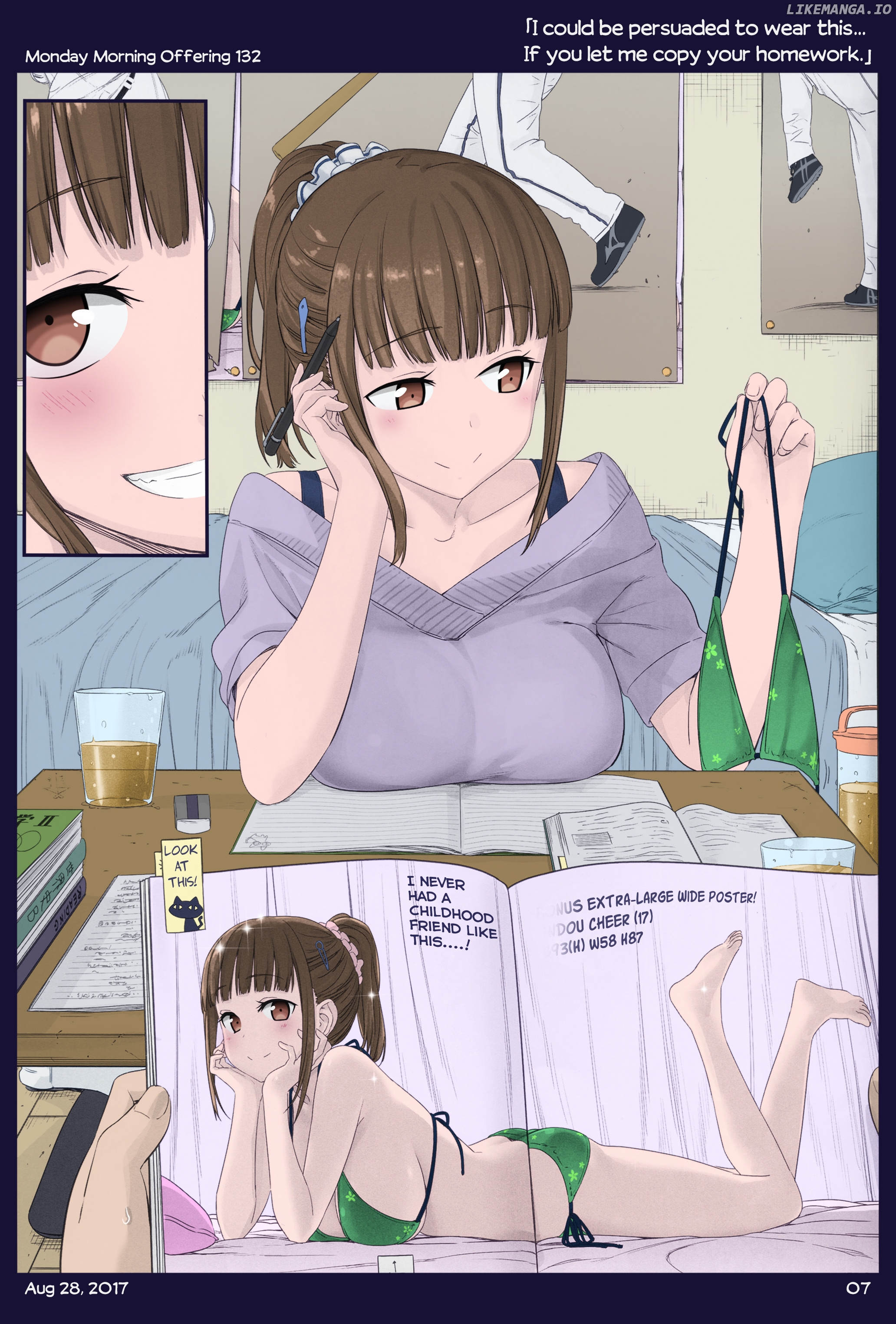 Getsuyoubi No Tawawa (Twitter Webcomic) (Fan Colored) chapter 15 - page 6